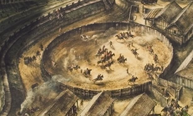 DrJEBall's tweet photo. The #Roman fort at Lunt was established around the time of the Boudican Revolt, as part of the conflict logistics network, &amp; remained garrisoned for about 20 years. It has a unique circular feature within the fort, which was probably used as a cavalry training area - a gyrus. https://t.co/unup0tJDEZ