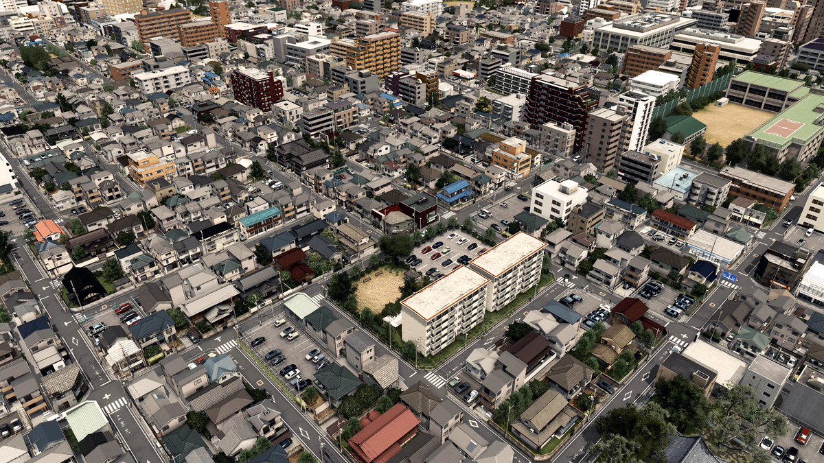 Ymsr 一年前と比べて日本風アセットがかなりの数増えててプレーしやすくなった Citiesskylines シティーズスカイライン 多摩川