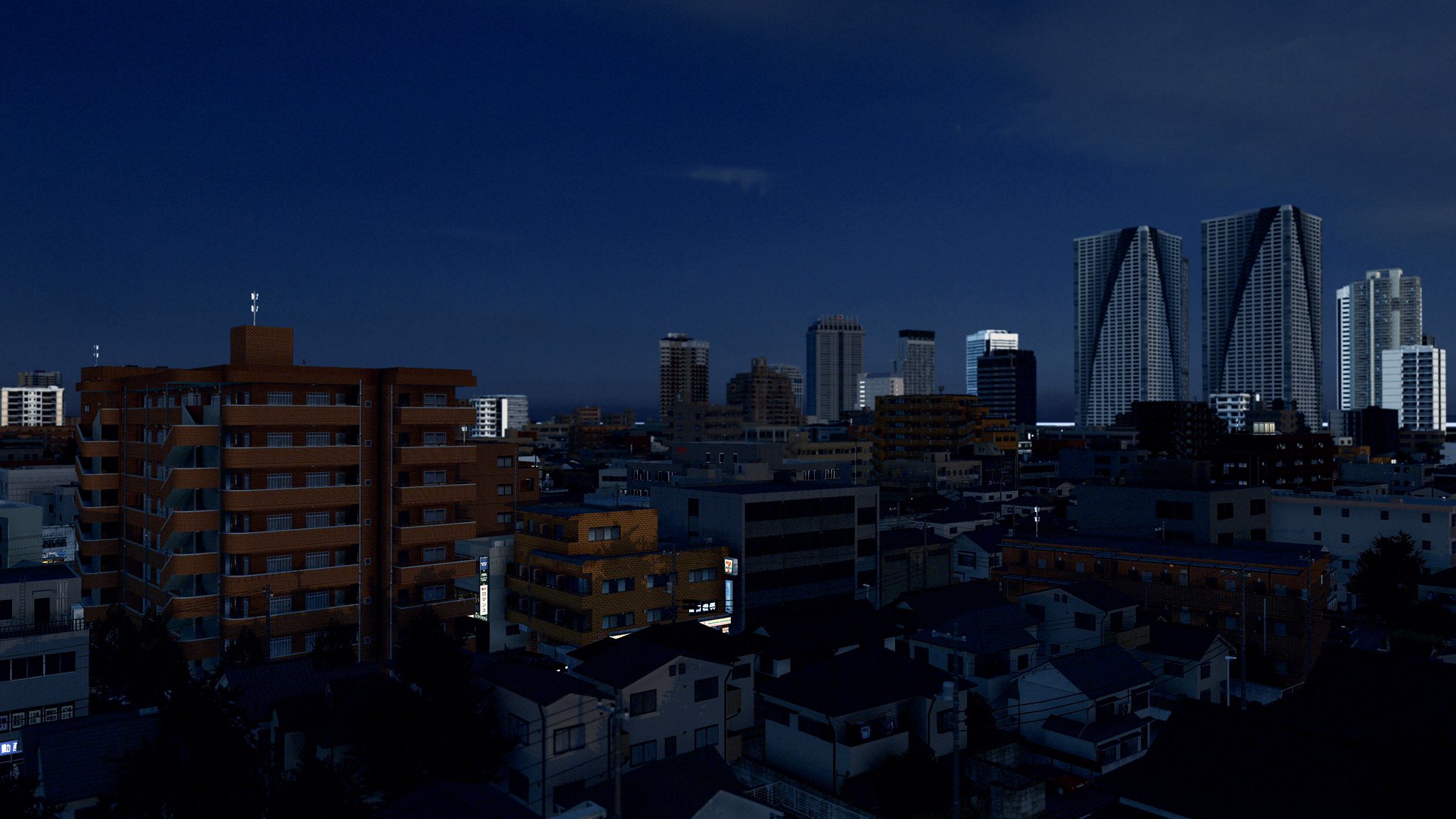 Ymsr 一年前と比べて日本風アセットがかなりの数増えててプレーしやすくなった Citiesskylines シティーズスカイライン 多摩川