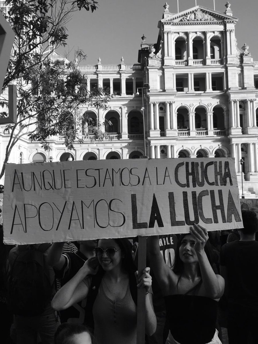 Supporting the struggle of Chilean people from Brisbane ✊🏾