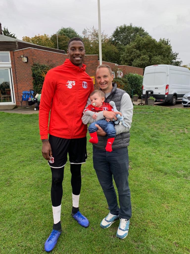 Sadly we won’t now be at the game today but good luck to @Big_Marvv and thanks for having us at training yesterday - Arlo (our Big Marv!) really liked meeting you. #ourclub #lofc