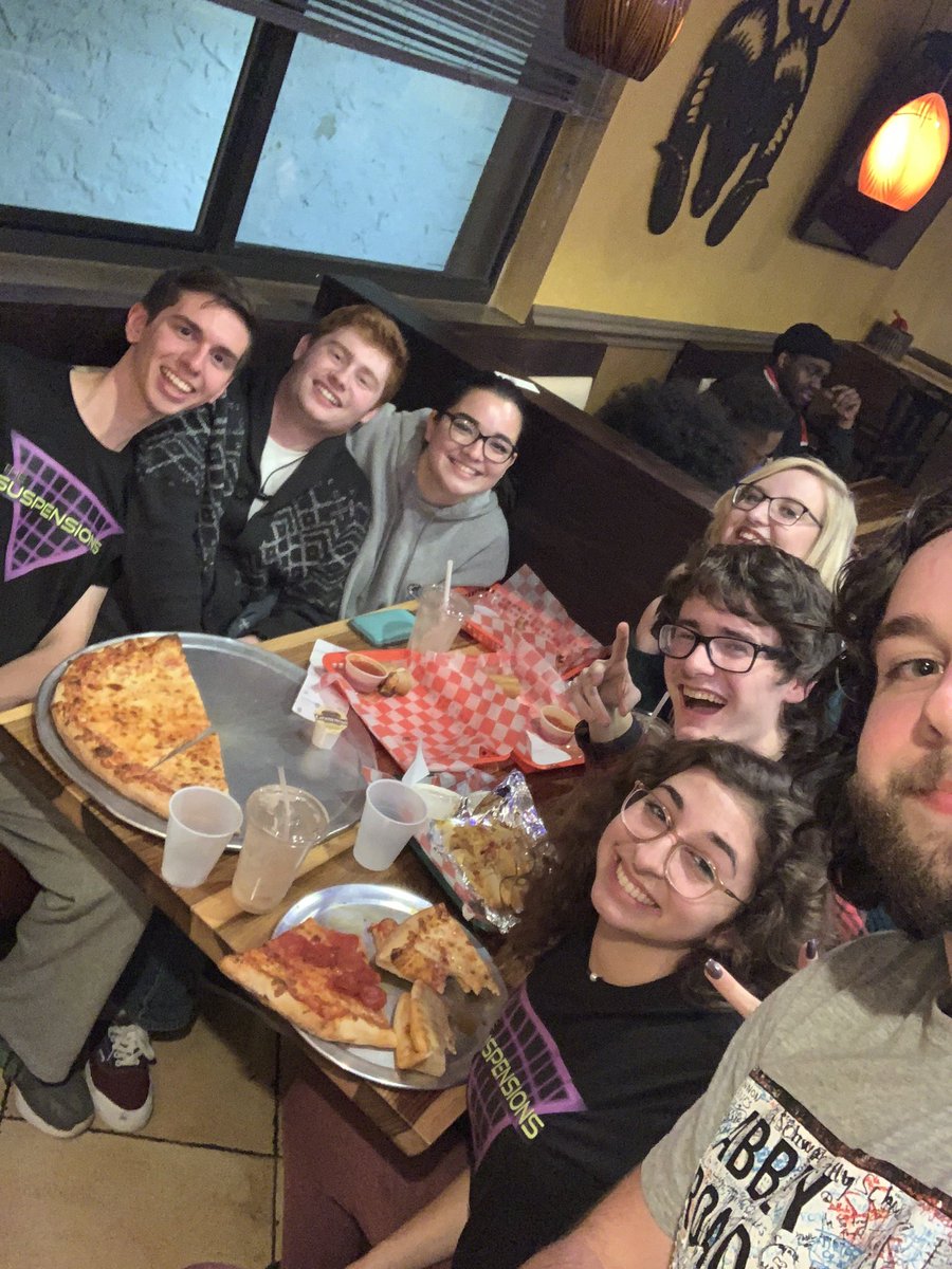 Suspensions take over Amore! Great pizza with quality memers.
