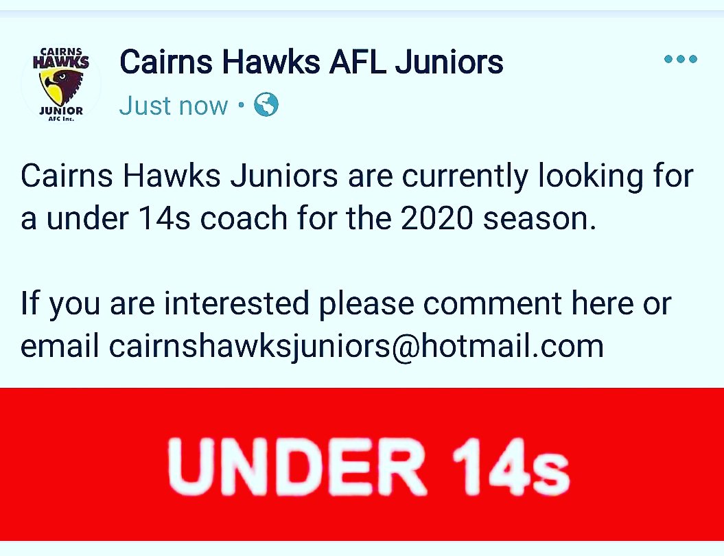 Afl1Hawks's tweet photo. @CazalysCairns @aflcairns https://t.co/sPh70TUIoa