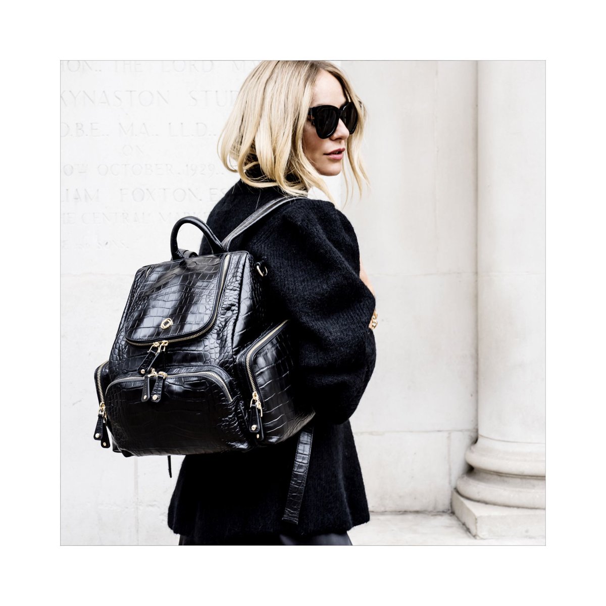 Everything our Amber changing baby backpack offers you but reduced in size and delivered in luxurious croc leather, just for you 🖤✨

#metime #crocodileleather #leatherbackpack #leatherchangingbag #leathercabinbag #buildyourkit #bagforlife #amber #babyshowergift #leathergymbag