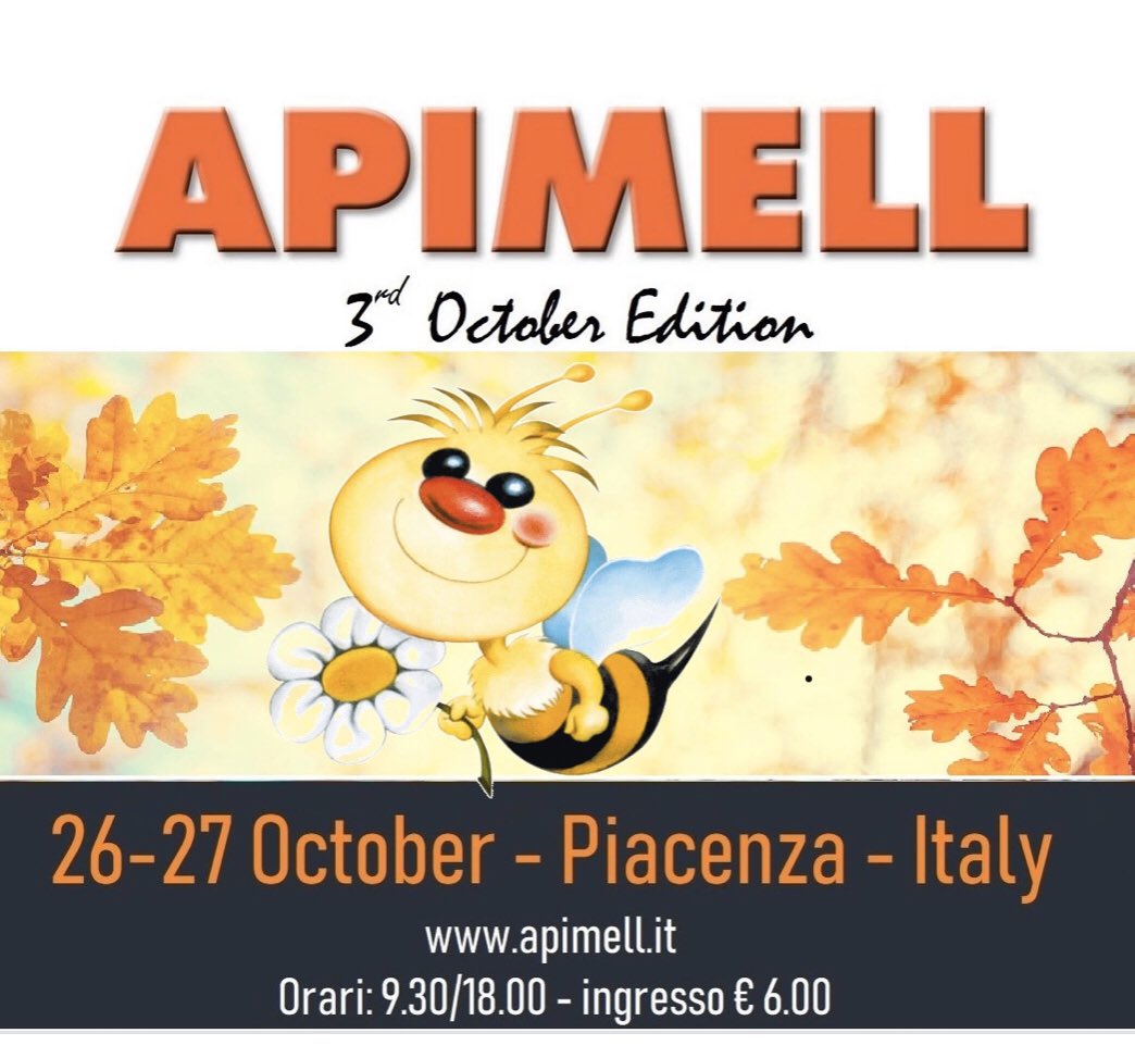 RaffaeleCirone's tweet photo. Edizione d’Autunno per #Apimell, la #Fiera Internazionale di #Apicoltura. Io ci sono, insieme allo staff della FAI-Federazione Apicoltori Italiani e della Rivista #Apitalia. Vi aspetto al #Piacenza #Expo https://t.co/EOJ0MSiDUF