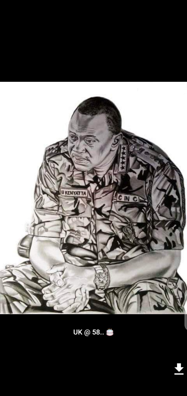 Happy birthday president Uhuru Kenyatta.
58 looks nice for you.  William Ruto 