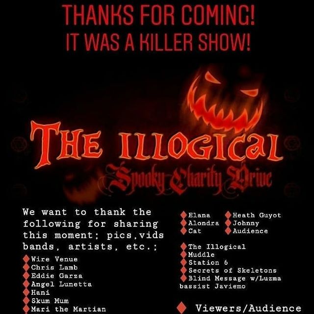 BlindMessage's tweet photo. October 23, 2019.
Spooky Charity Drive 👻🎃
♦️Blind Message♦️
Photos by Heath Guyot

Check out the full gallery here:
https://t.co/BVviWisq1r…

📸 https://t.co/6P9XpegJ1T via https://t.co/LnaOS9sWdw https://t.co/CqPBjM4lUT