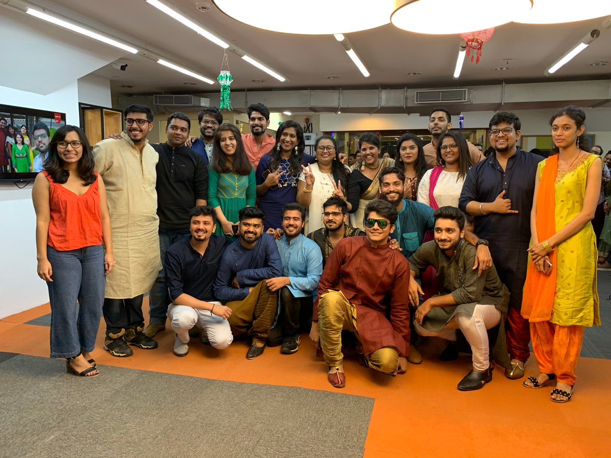 upGrad_edu's tweet photo. From early morning #DiwaliPooja to cross-team performances alongside bay decoration contest followed by a mini flash mob and lots of sweets around the corner.

This is exactly how upGrad celebrated Diwali this year.

#Diwali2019 #HappyTeam #LifeAtupGrad https://t.co/en63pohMHA