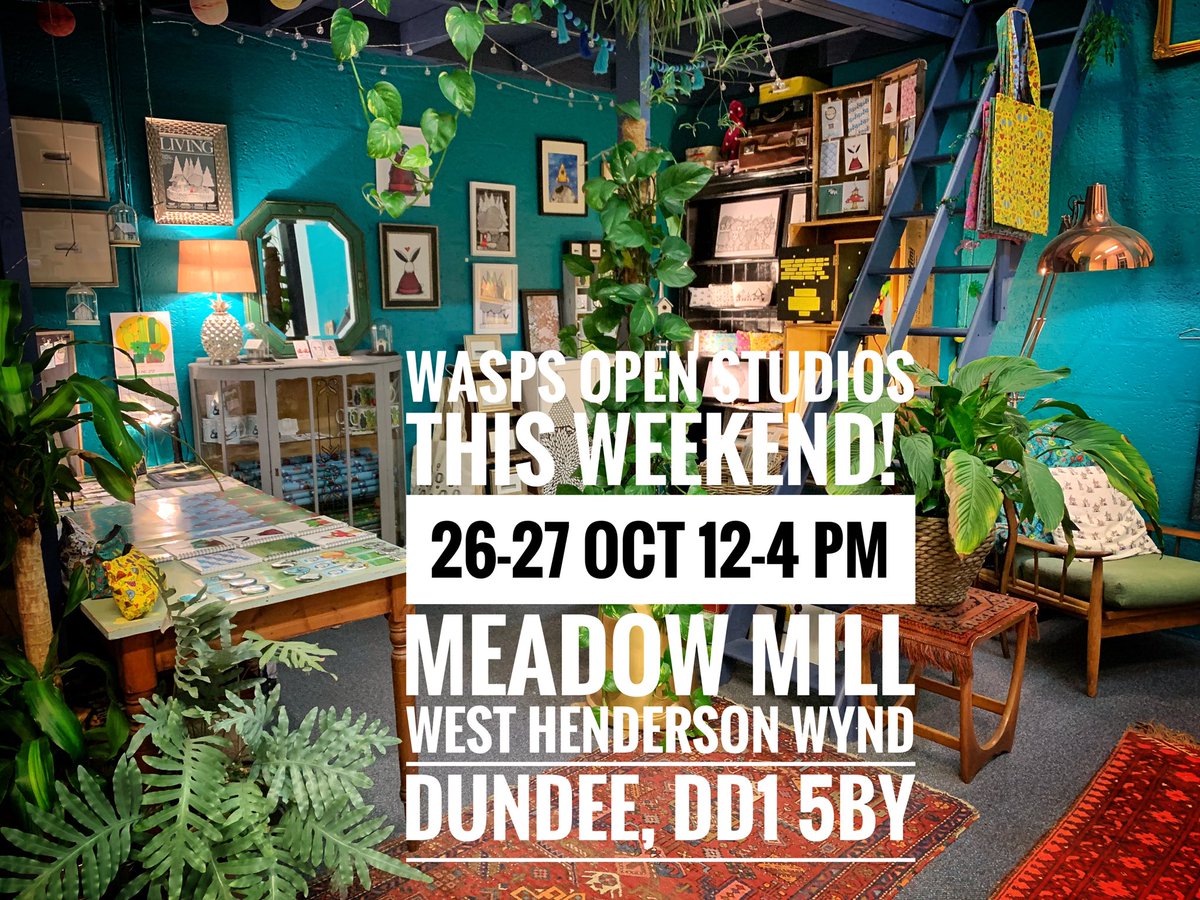 WhimSicALLusH's tweet photo. @waspsdundee Open Studios opens at 12 today at Meadow Mill, #Dundee!

Artists and treats a plenty! 12-4pm both days. You coming along? We’re looking forward to seeing you! 💚🌿

[ Find us just down from @VerdantWorks ] https://t.co/xjIlwVvckh