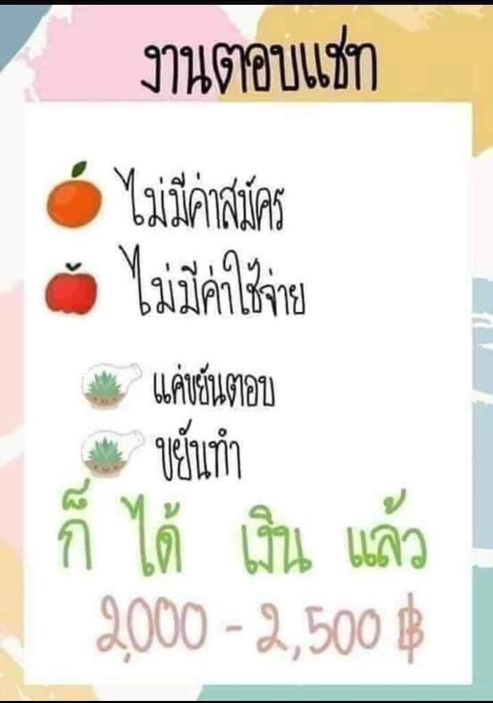 cu2_lq1's tweet photo. #งานออนไลน์รายได้ดี #งานตอบแชท #งานดีบอกต่อ #งานออนไลน์ไม่โกง #หาเงินออนไลน์ #งานดี https://t.co/DyGdJsmcHK