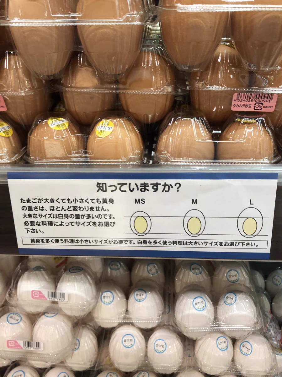 な、なんだって～？！卵の大きさで黄身の大きさ変わらないという事実。