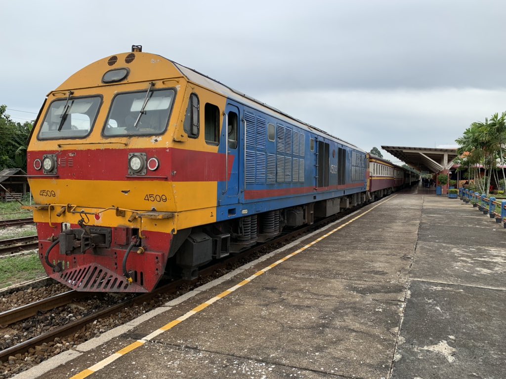My train Special Express No. 38 from Sungai Kolok to Bangkok ready to depart.