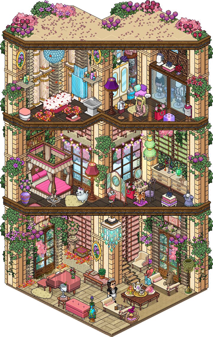 CaciBan's tweet photo. My room for the new 94 tiles room competition on @HabboItalia ! 
 
Hope you like it! (✧∀✧)/ 
 
@Habbo #BuilderIT https://t.co/pkcJJOYAkx