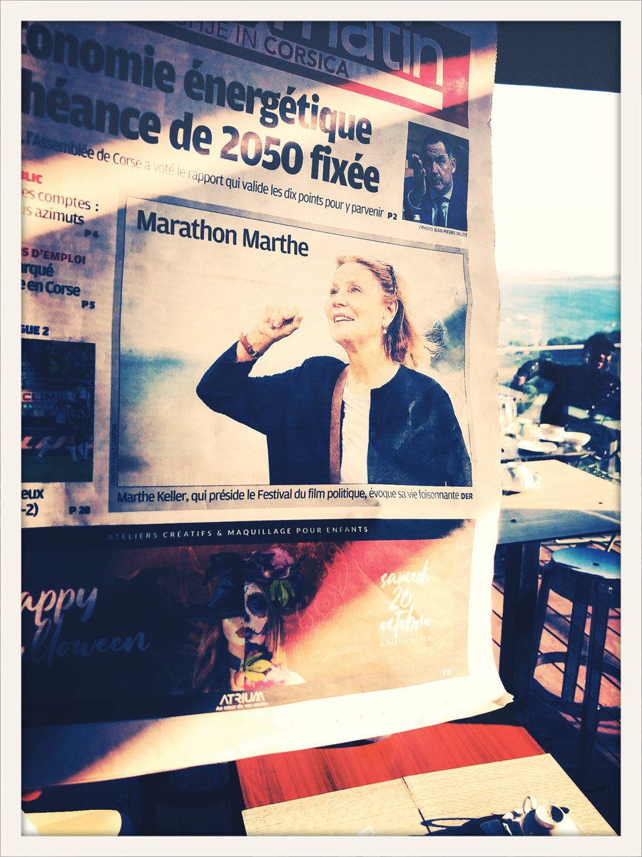 Tres beau portrait de Marthe Keller, présidente du jury du <a href="/FFilmPol/">FFPolitique</a> dans <a href="/Corse_Matin/">Corse-Matin</a> #marathonmarthe
