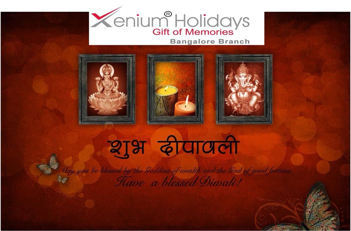 XeniumBLR's tweet image. May you be blessed by the Goddess of wealth and the God of good fortune.........Have a Happy and Blessed Diwali !!

                          from Xenium Holidays family!!😍😍