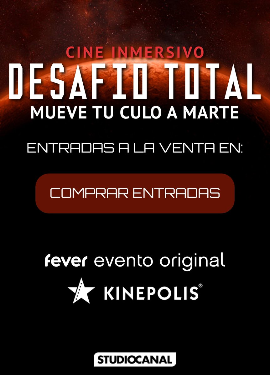 Una GRAN idea que han llevado a cabo de forma FLIPANTE. El cine inmersivo de #DesafíoTotal merece la pena por la recreación, los especialistas, el roleo, el buen rollo y, claro, la recuperación de una película para alucinar 👏👏👏.
desafiototal.net
