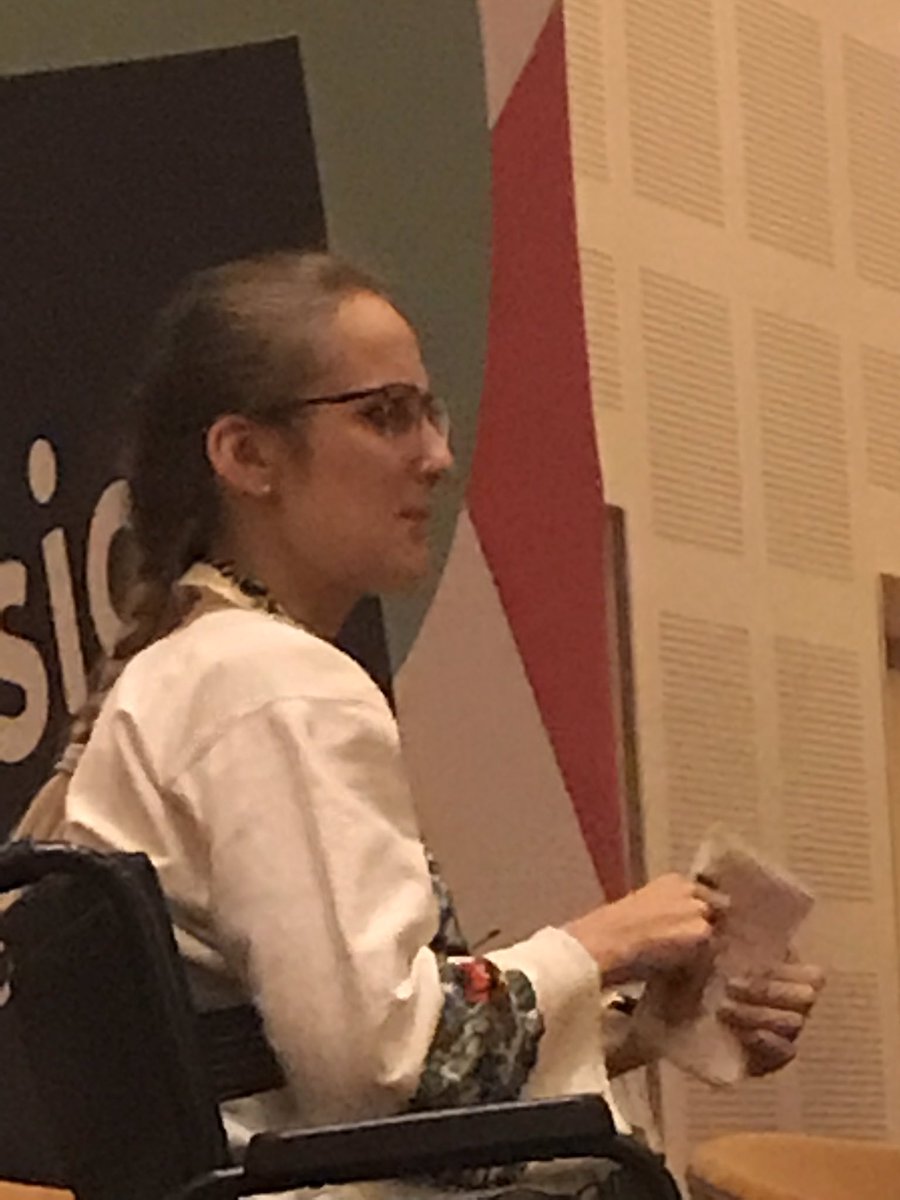 Sabina_Brennan's tweet photo. Inspirational talk from Mariana about her campaign to get treatments for people with MS in Ukraine. MS Treatments have advanced hugely but people in Ukraine do not have access to them #MSSessions @shiftms https://t.co/KLNcjDWeUz