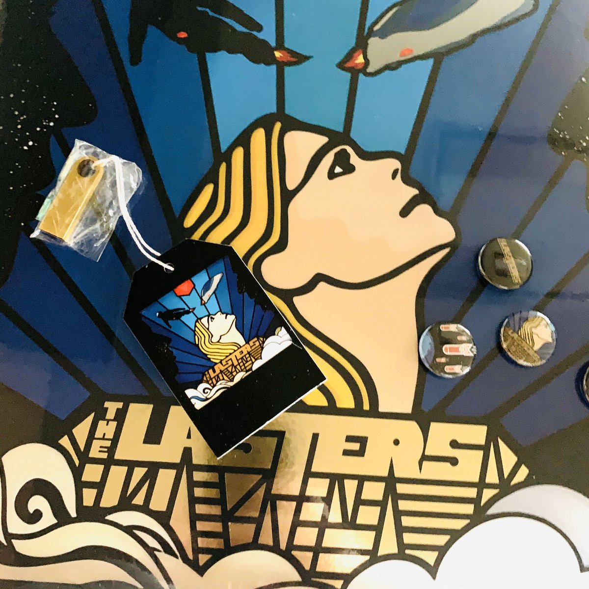 edgarwright's tweet photo. Loving ‘The Lasters’ an epic sci fi concept album by @FredDeakin. If you’ve been missing the music of Lemon Jelly (and the always brilliant artwork), this is for you. https://t.co/7Z7FE8D3fM