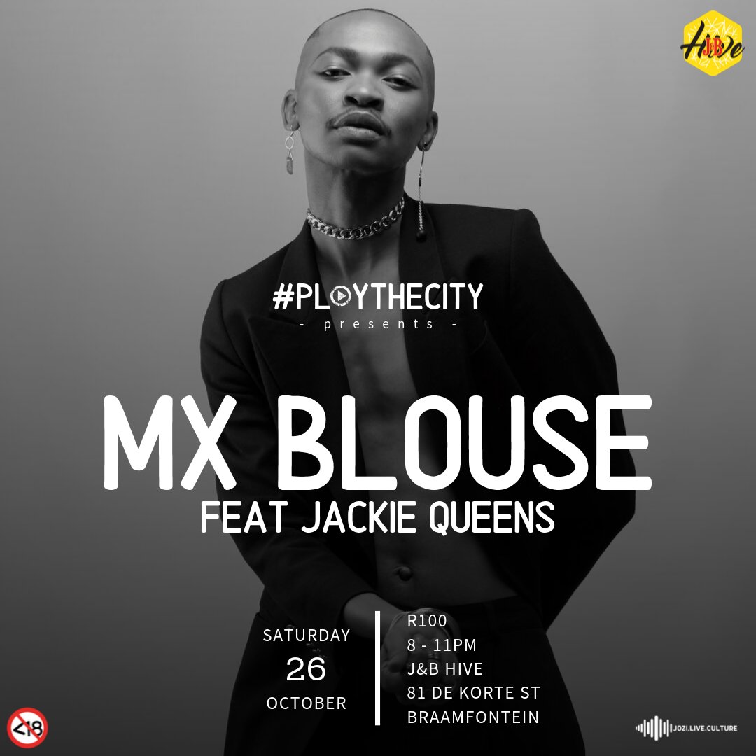 The day is upon us! Put on your flashiest outfit because tonight we #PlayTheCity hard with @sandiblouse and @JackieQueensSA 

#JoziLiveCulture