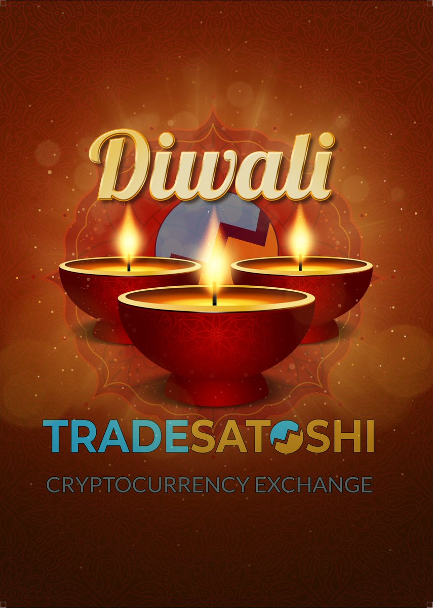 TradeSatoshi's tweet photo. Wishing all a happy, peaceful and beautiful Diwali 🙏 
 #Joy #Happiness #HappyDiwali https://t.co/glOG9HZmqT