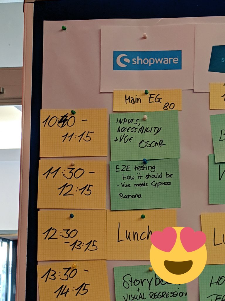leichteckig's tweet image. My talk got accepted! 💙 Speaking in the @shopware room at 11:30 - looking forward to seeing you! 🥰 #vuecamp