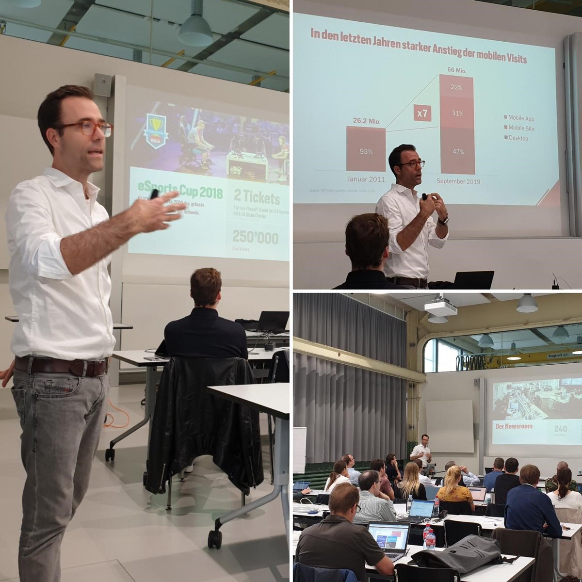 <a href="/NicolasPernet1/">Nicolas Pernet</a> hat im #CAS #DigitaleStrategie und #Wertschöpfung praxisnah aufgezeigt, wie #Digitalisierung häufig nach dem Trial and Error Prinzip umgesetzt wird. Dies kann zu Erfolgsgeschichten wie das #BlickLiveQuiz bei <a href="/Blickch/">Blick </a> führen mit über 70'000 Teilnehmenden.