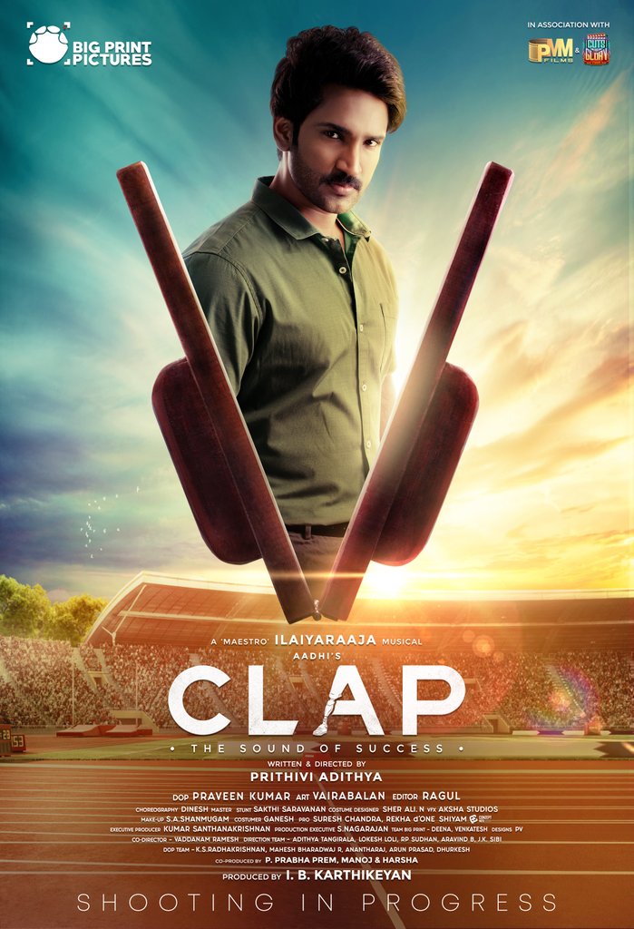 Here's the Firstlook of #CLAP 🤗 #HappyDiwali #ClapFirstLook <a href="/prithivifilmist/">Prithivi Adithya</a> <a href="/BigPrintoffl/">Bigprint Pictures</a> <a href="/aakanksha_s30/">Aakanksha Singh</a> <a href="/KurupKrisha/">Krisha Kurup</a> <a href="/pravethedop/">praveen kumar</a> <a href="/Raguledit/">Ragul</a>