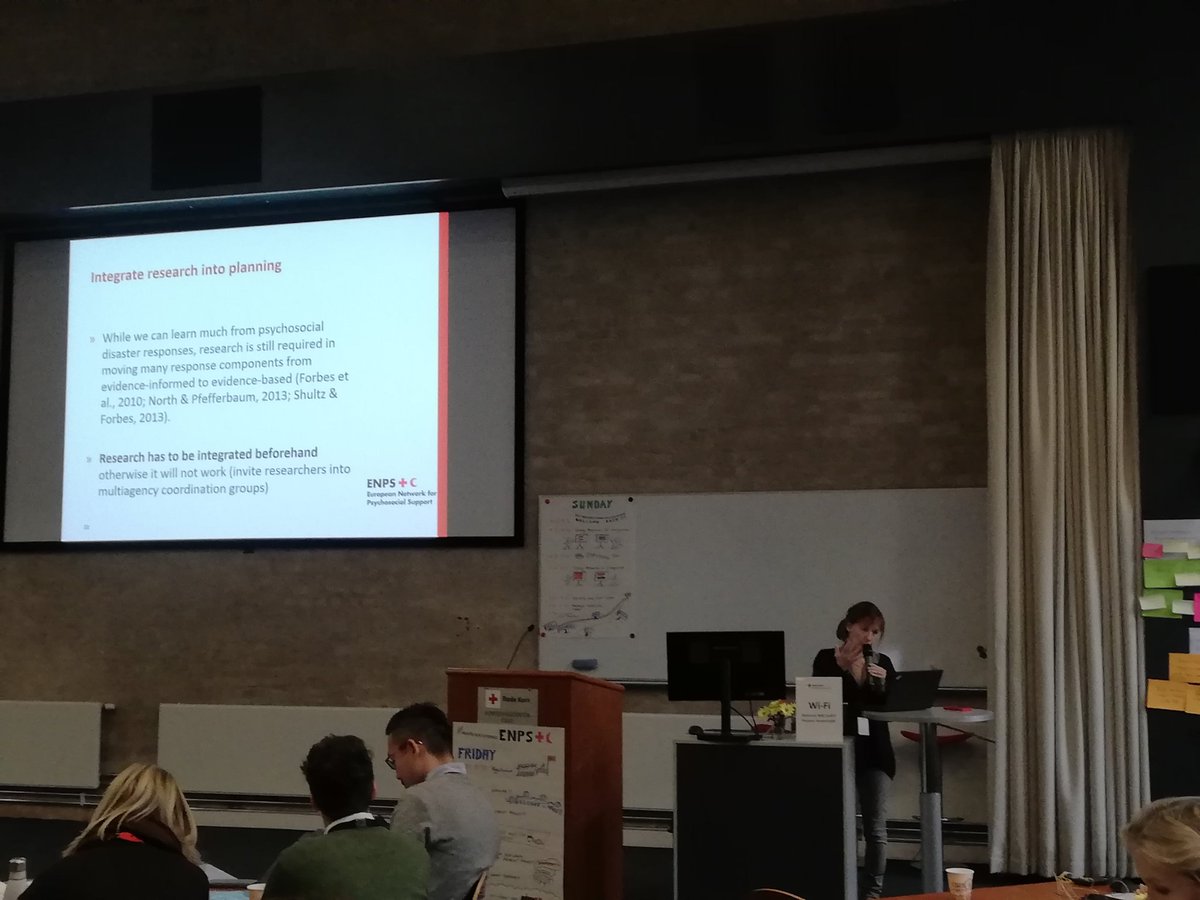IFRC_PS_Centre's tweet photo. Barbara Juen, @roteskreuzat talking about ABC, #MHPPS After, Before Crisis. We are good in the acute phase, but we need to think about aftercare in a much longer time frame - at least one year https://t.co/5dSQav7Fod
