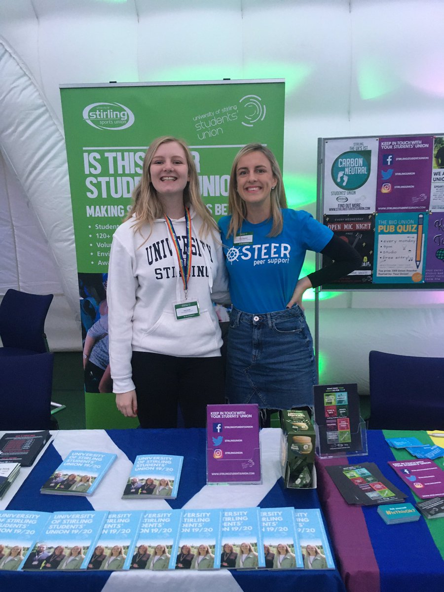 Far too buzzing <a href="/StirUni/">University of Stirling</a> open day! 

Morning doughnuts, pals and new faces what’s not to like 🍩 💚?  #areyoustirling 

@_beanietweets <a href="/Stir_education/">VP Education 2023-2024</a> <a href="/stirlingunion/">Stirling SU</a> @cdstephen95