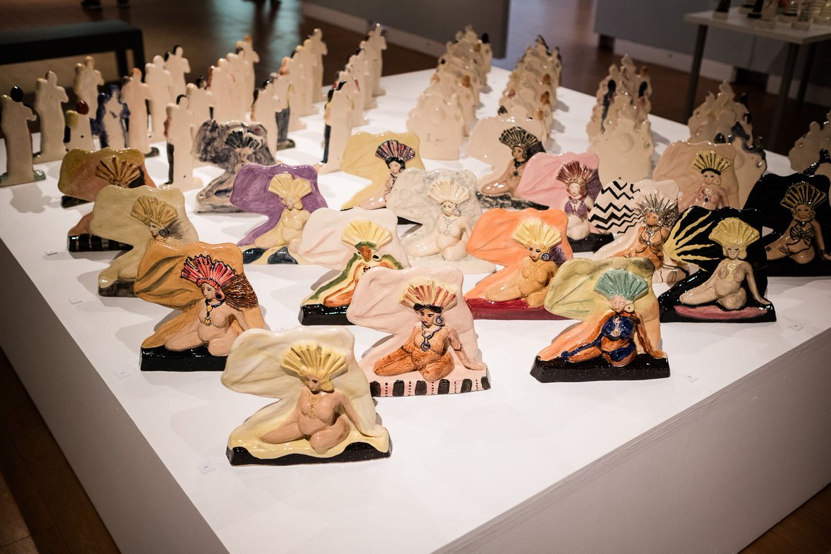 BCBfestival's tweet photo. Cultural Icons @PotteriesMuseum takes inspiration from the history and tradition of the Staffordshire flat-back. The resulting artworks comment on aspects of mainstream culture, society and politics today. #bcb19
Who's your favourite?
Open every day til 17 Nov https://t.co/ZjWIGQkNow