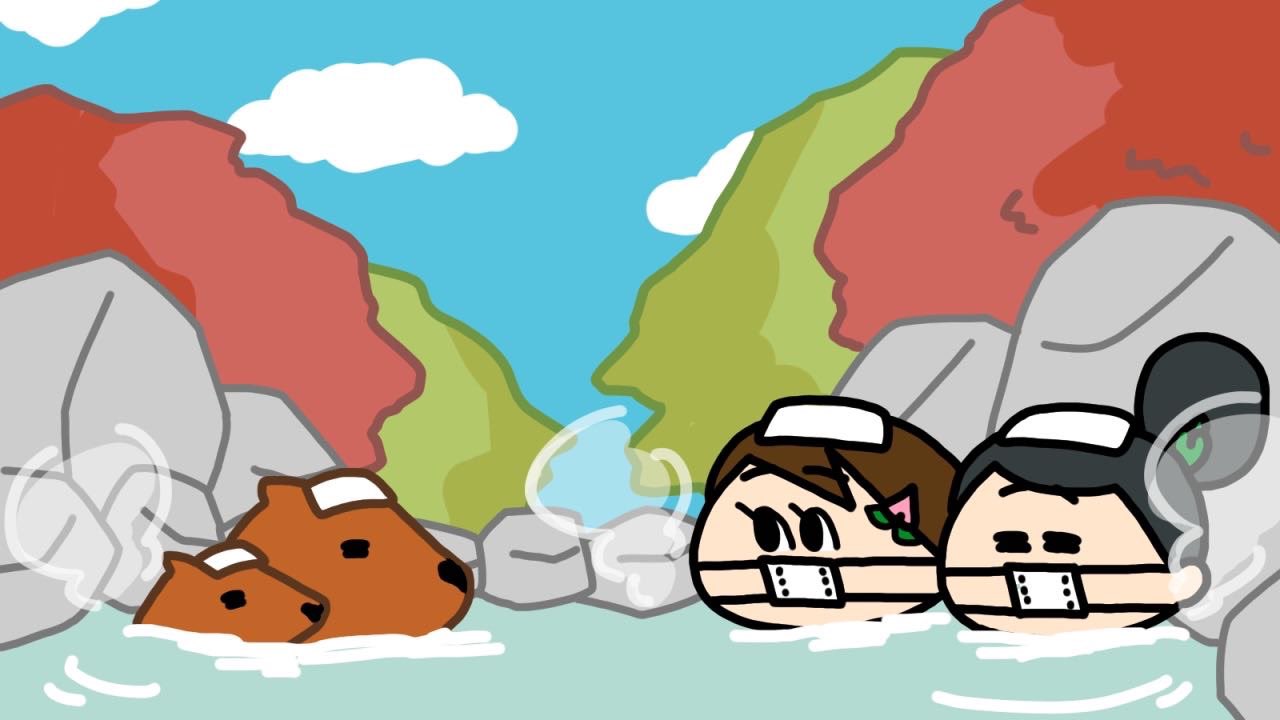 モモウメ 公式 A Twitter モモちゃんとウメさんはこの土日 温泉に行っているらしい