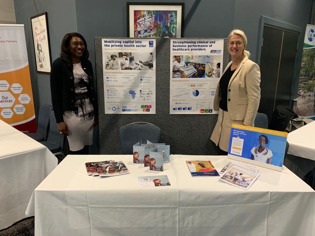 PharmAccessNIG's tweet photo. #UHC2030, our Country Director @NjideN & Charlotte Wilming @PharmAccessOrg Program Director demonstrates how #HealthConnectApp facilitates Diaspora Remittances and payment of premiums at the 30th edition of the @MANSAG_uk scientific conference #Health4allNaija https://t.co/OHwKdY35vT