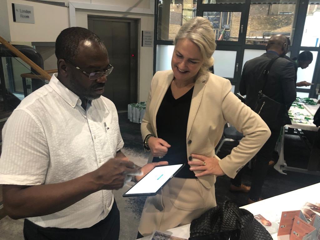 #UHC2030, our Country Director <a href="/NjideN/">Njide Ndili</a> &amp; Charlotte Wilming @PharmAccessOrg Program Director demonstrates how #HealthConnectApp facilitates Diaspora Remittances and payment of premiums at the 30th edition of the <a href="/MANSAG_uk/">Medical Assoc of Nigerians Across Great Britain</a> scientific conference #Health4allNaija