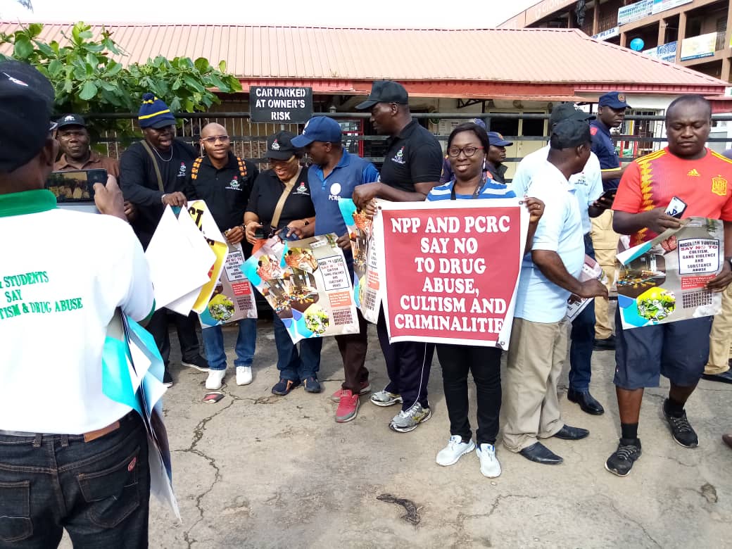 In commencement of the #PCRCweek, the Lagos state Commissioner of Police &amp; the #PCRC State Chairman alongside heads of other policing actors are today present at the ongoing #NPP supported awareness campaign against gang violence &amp; cultism. #NPPbetterpolicing #NPPaccountability