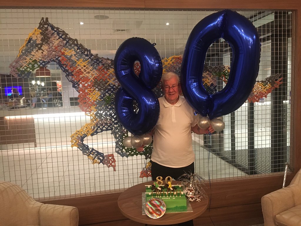 HBHHamiltonPark's tweet photo. Last week Ronnie celebrated his 80th Birthday at Hampton by Hilton Hamilton Park. 🎉💫
Some of his earliest memories are that of @HamiltonParkRC, so it was the perfect setting to mark his special occasion. 🎈
We hope to welcome you back soon! 🙌
#hamiltonparkrc #hamiltonpark https://t.co/0JlVFNU78I