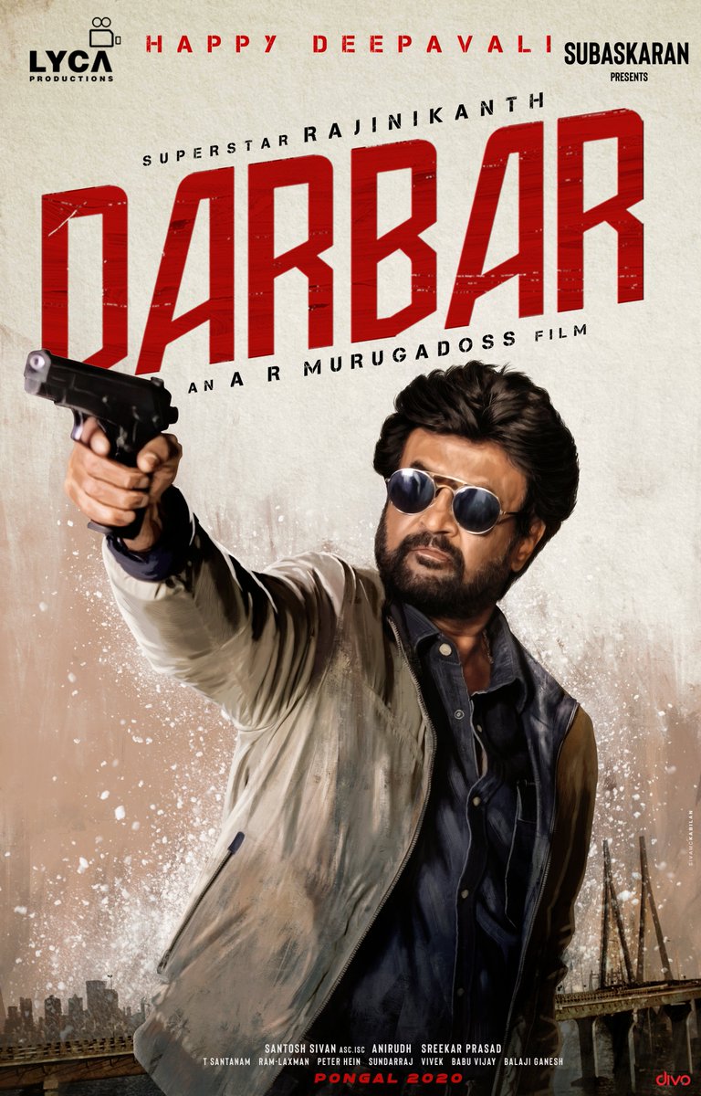 LycaProductions's tweet photo. Happy Deepavali 🔥

@rajinikanth @ARMurugadoss @santoshsivan @anirudhofficial @sreekar_prasad
 #Darbar #darbarpongal https://t.co/JYouHozoho