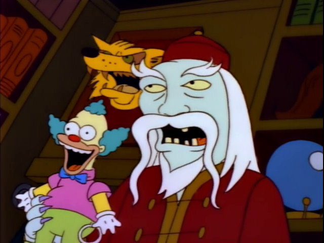 Simpsons_tweets's tweet image. "Take this object. But beware, it carries a terrible curse."
"That’s bad!"
"But it comes with a free frogurt."
"That’s good."
"The frogurt is also cursed."
"That’s bad."
"But you get your choice of topping."
"That’s good."
"The toppings contain potassium benzoate... That’s bad."