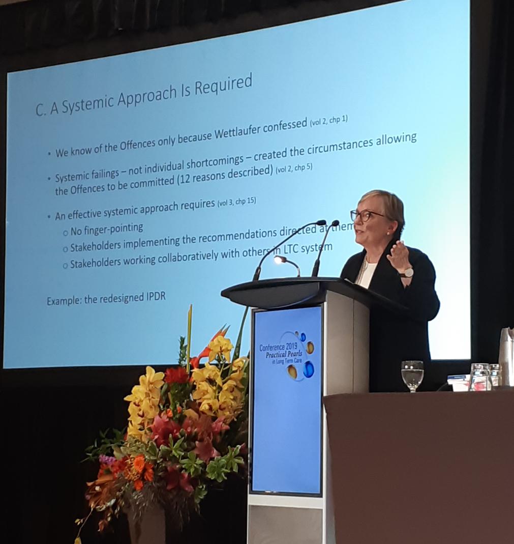 fred_mather's tweet photo. #PALTC19 Redesign the IPDR and have a coterie of coroners to address deaths in LTC. Justice Eileen Gillese.
@OnLTCC https://t.co/7dDsEHUDmA