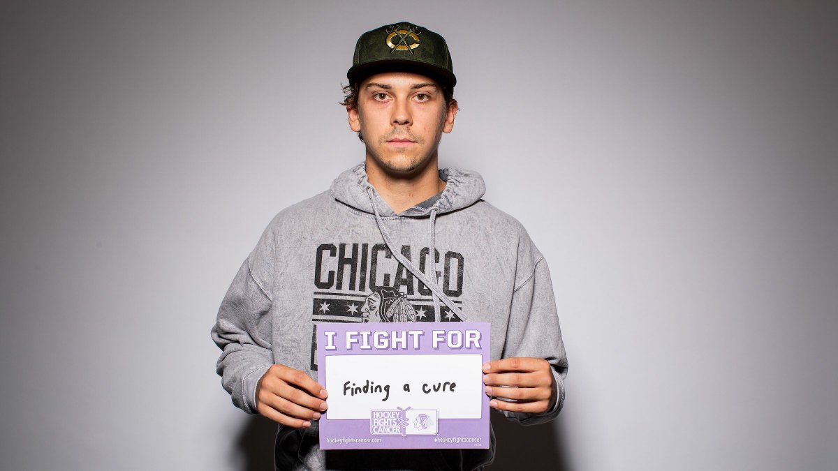 blackhawks cancer hat