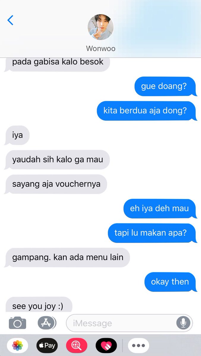 ternyataWonu alasannya rada maksa tapi Joy iyaiya aja.