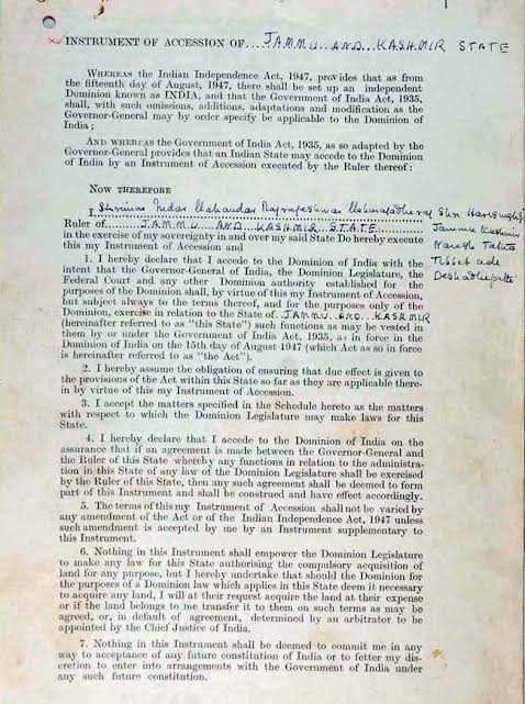  #2dayIn1947The Maharaja had finally signed Instrument of Accession, making it a part of the Union of IndiaIndian Army would soon move in