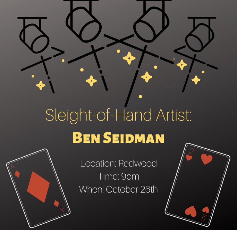 Cold, rainy night? Come get cozy and see a super amazing magician!