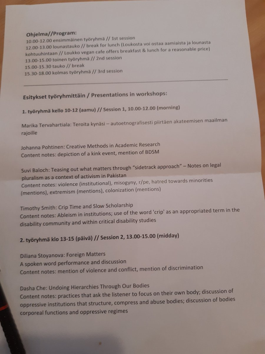 Slow academia conference organised by activist and feminist researchers taking place in the amazing cafe/activist space Loukko in Kallio, Helsinki. Please join!  #OnViolence2019 #genderstudies
