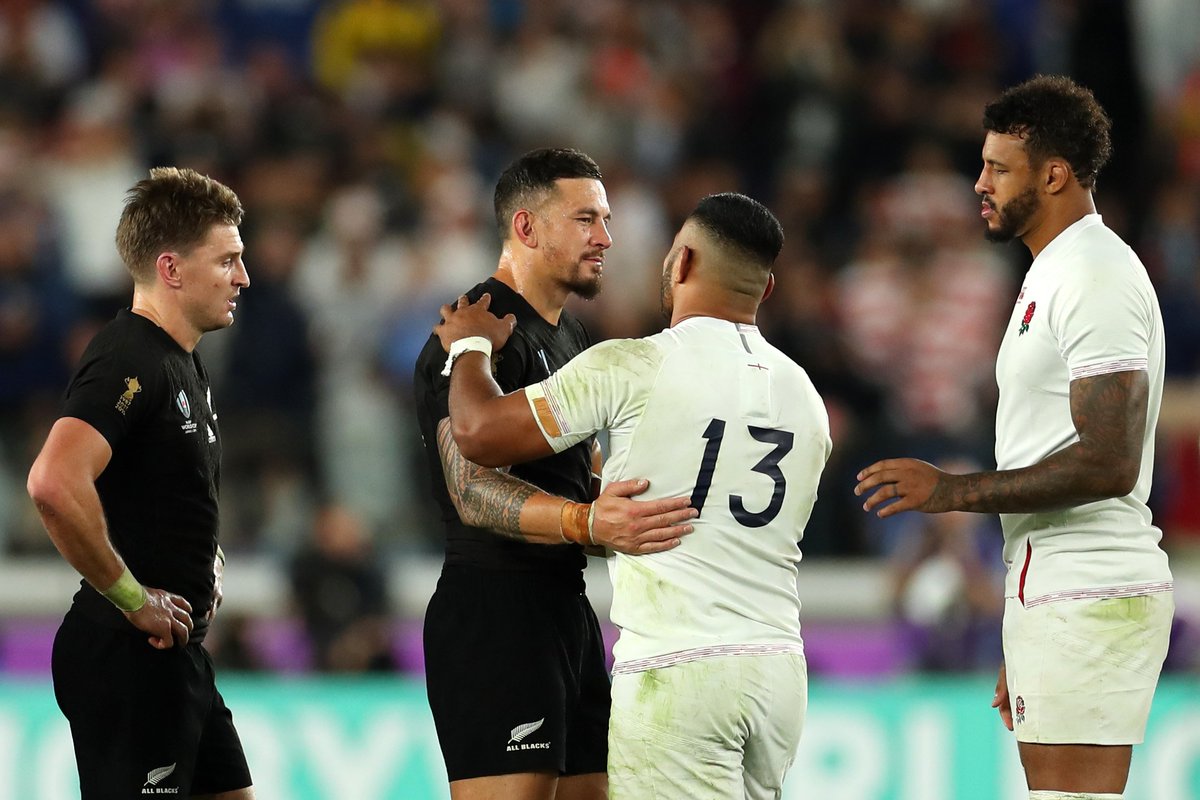 bbcrugbyunion's tweet photo. Great rivals. Greater respect.

#ENGvNZL reaction: https://t.co/YdyU7eCvOF 

#RWC2019 #bbcrugby https://t.co/alZ9p1tgD8