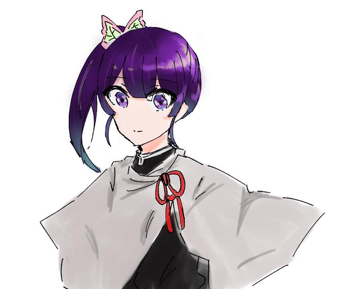 ごましお🍿さんがTwitterに投稿した栗花落カナヲ(鬼滅の刃)のイラスト。