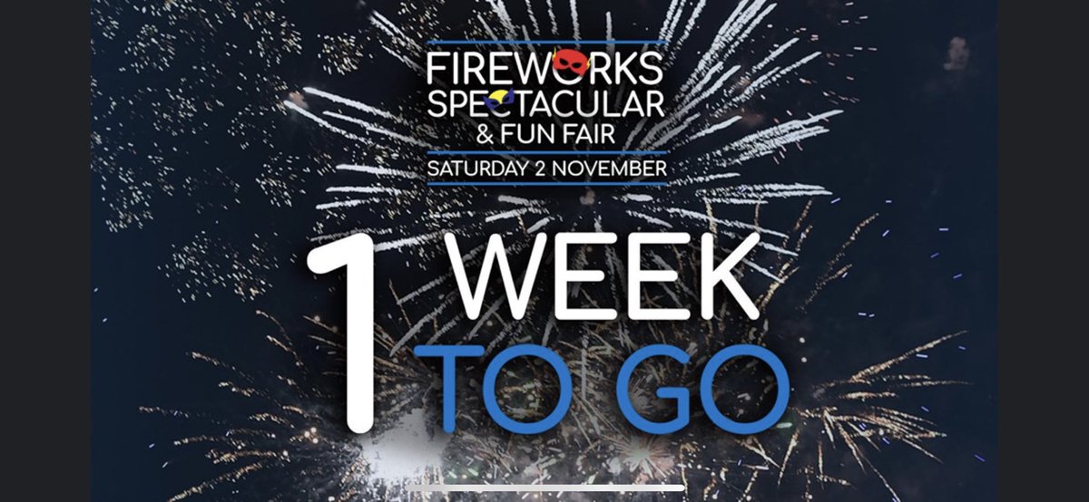 mariaflello's tweet photo. 🚨 Edgbaston Fireworks Spectacular &amp; Fun Fair 2019!

1️⃣ WEEK TO GO!

On-site Fun Fair 🎢
Amazing LED light show 🚥
Superhero special guests 🦇
Fireworks spectacular display 🎇

Tickets here 🎟️ https://t.co/t5MjTrvaVc
Spectator Guide 👉 https://t.co/KkIEsbgbyB

#Edgbaston https://t.co/XsK6rEa8mb