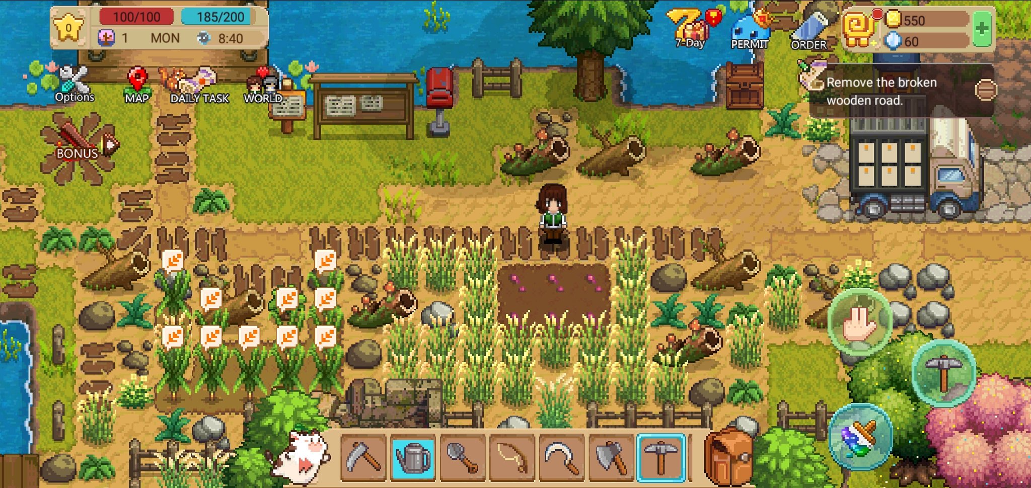 クロセル ハーベストタウンっていうスマホゲーがめっちゃいい感じで 牧場物語っぽい ただ日本語には対応してないっぽい 今後してくれるといいなぁー クロセル ハーベストタウンっていうスマホゲーがめっちゃいい感じで 牧場物語っぽい ただ日本語には対応してないっぽい 今後してくれるといいなぁー