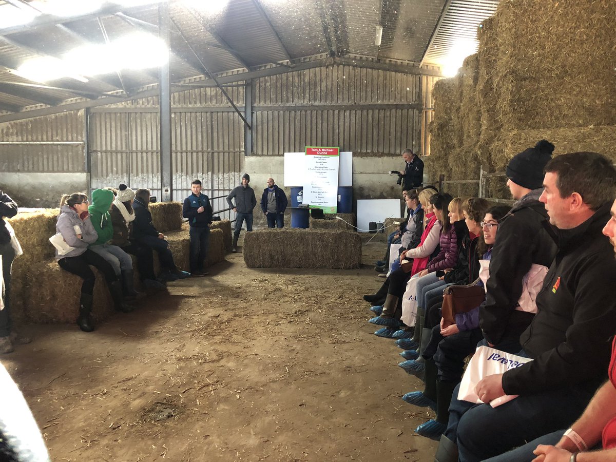 MacranaFeirme's tweet photo. For this mornings Ag tours we are across a number of farms, here we are on the farm of Tom and Michael Dunne @MacraConference @AvondhuMacra @CoOpSuperstores @DeLavalCork #LetsAvondhuit https://t.co/tXf5wzoNWX