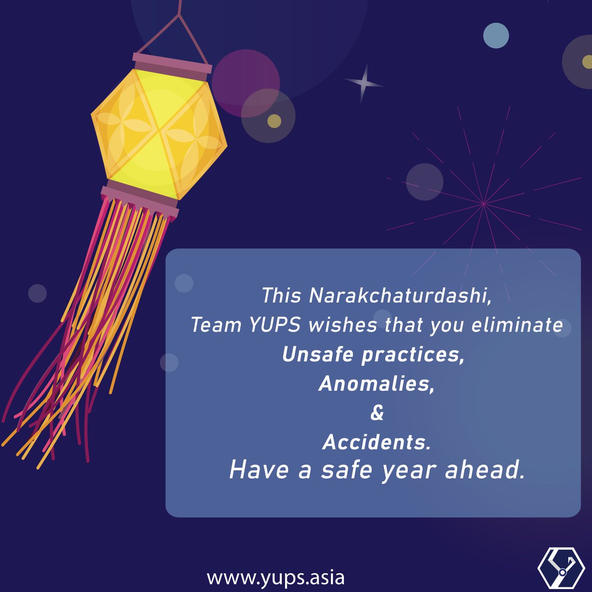yups_tech's tweet image. The second day of this festive season signifies the killing of the demon king, Narakasura.
In the same way, hope you ward off evil practices in your organization by leveraging technology.
.
.
#Narakchaturdashi #YUPSTech #IoT #Technology #Innovation #ConnectedWorkforce #Safety
