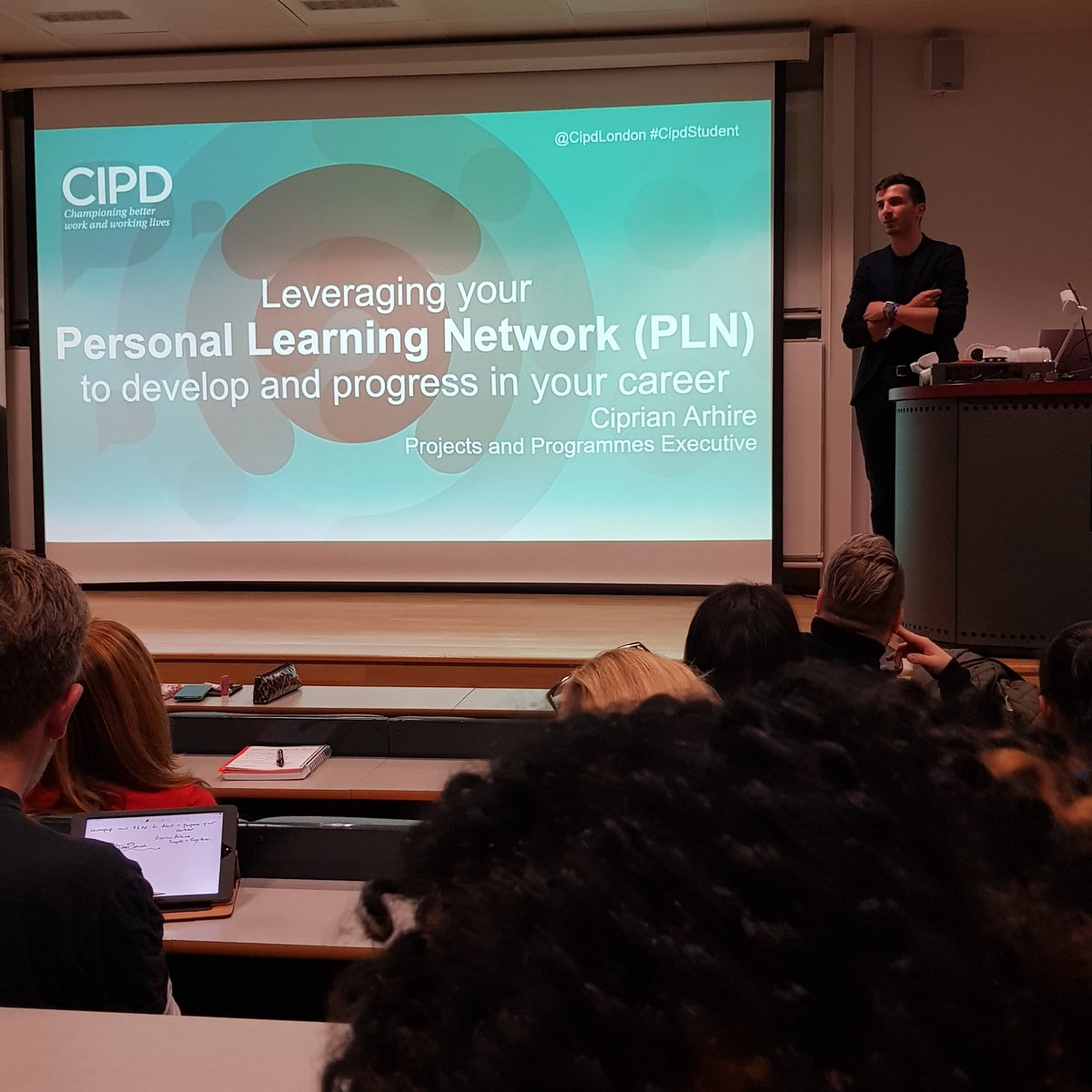 VeeRichards's tweet photo. Enjoying the @cipdlondon event today with fellow CIPD students at Birkbeck, with inspirational speakers incl. Monika Michalikova, @Ciprian_Arhire & @OD_N8 discussing the variety of career paths and resources for people professionals.
#cipdstudent #HR #OD https://t.co/INJ1IqS9pA